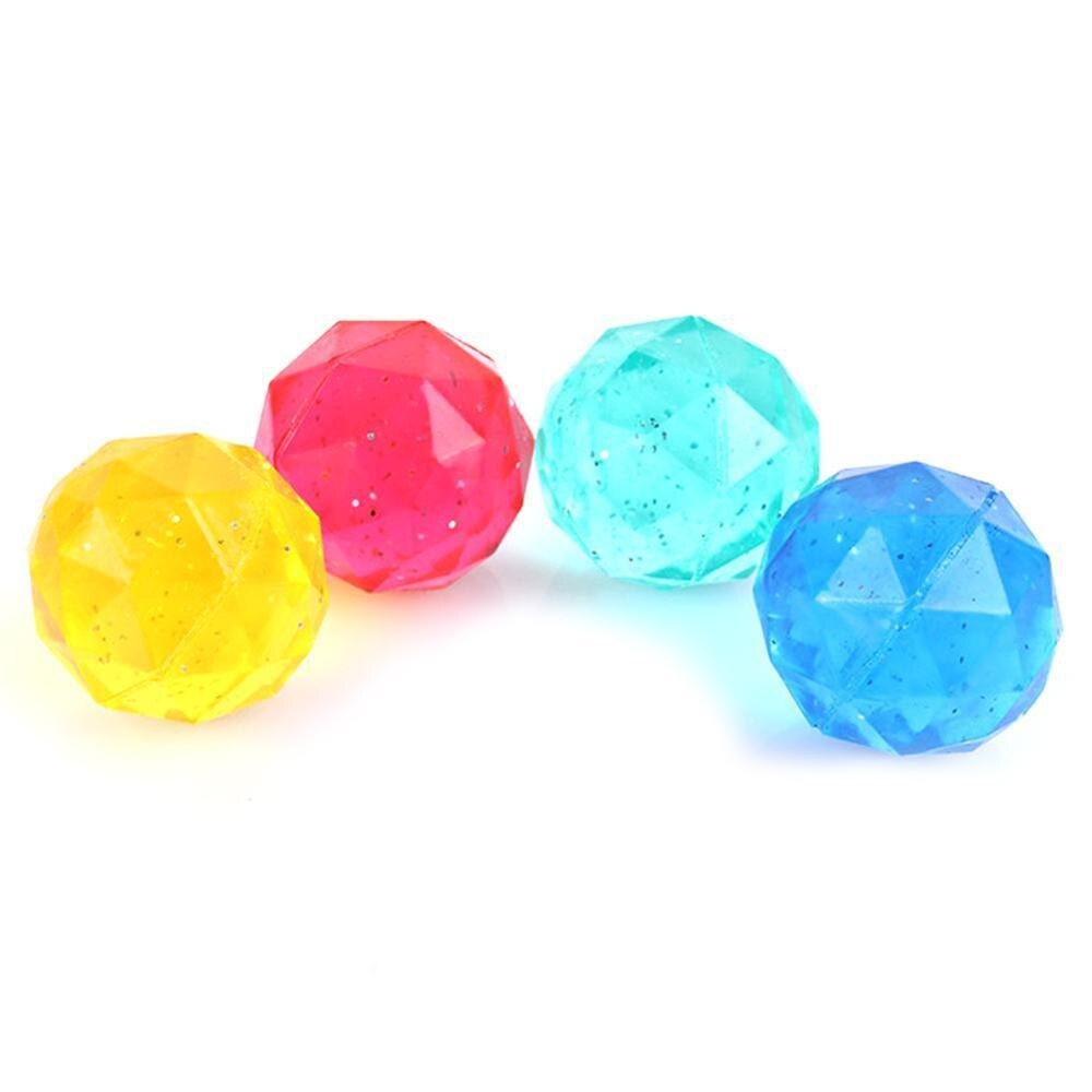 Funny Toy Balls solid rubber jump ball Mixed Super Children Children Kids Rubber Bouncy Xmas Ball Elastic Ball I8X1: C