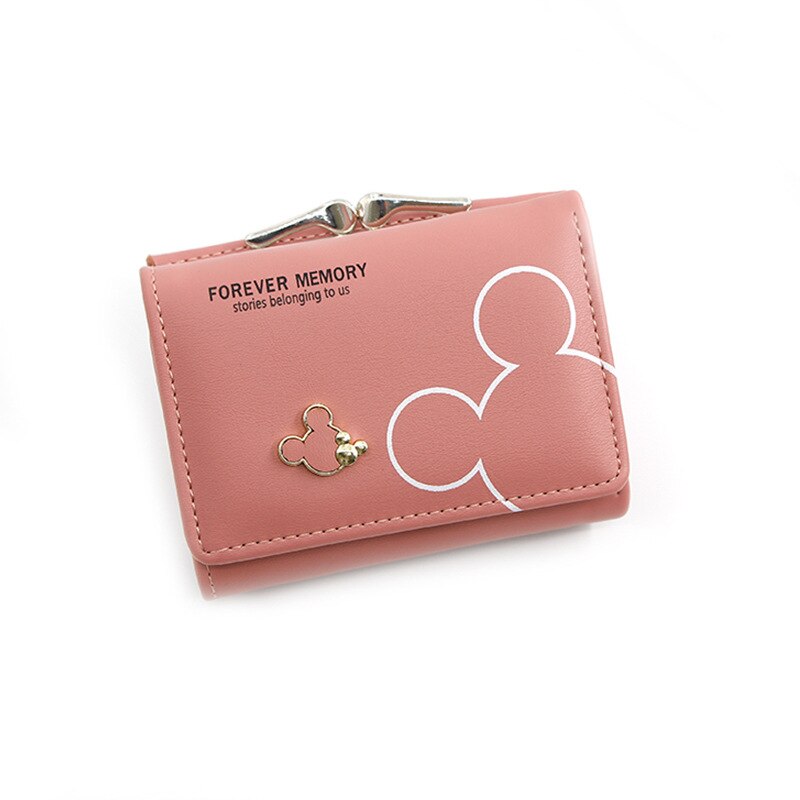 2020 vendita calda più recente Bolsa Feminina moda portafoglio carino Designer rosso portamonete Hasp dolce porta carte di credito portafoglio corto da donna: Colore rosa