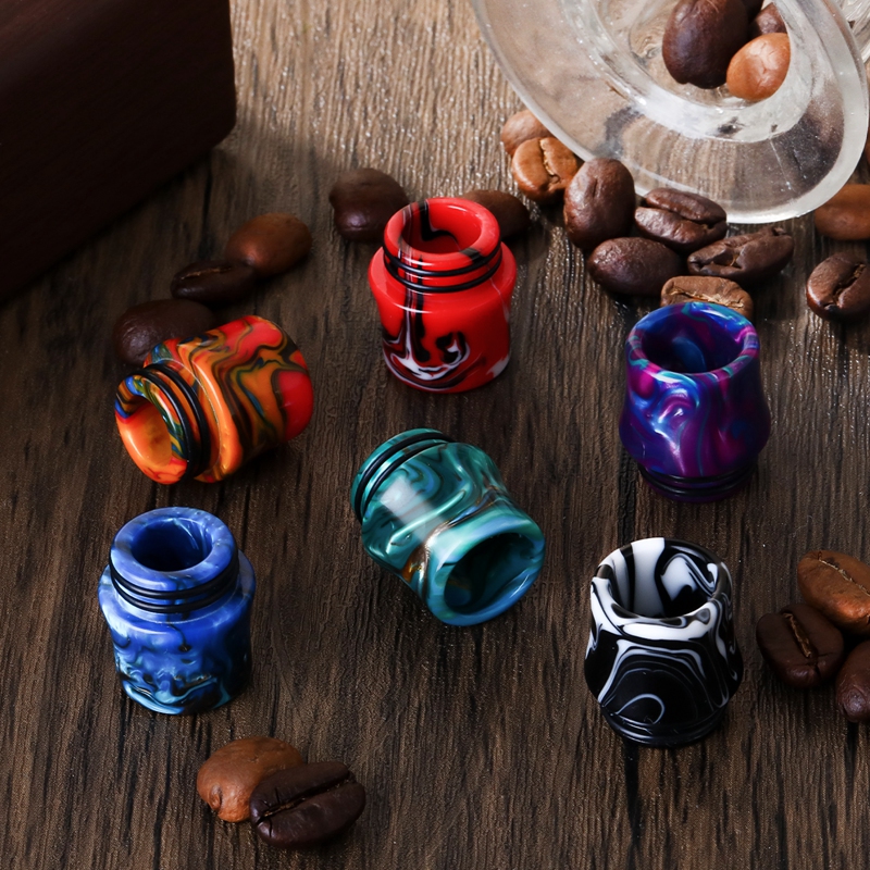 6PCS Resin 810 Drip Tip Slender Waist Replacement Connector Standard Resin Drip Tip Cover Fitting Connector For Ice Maker Coffee