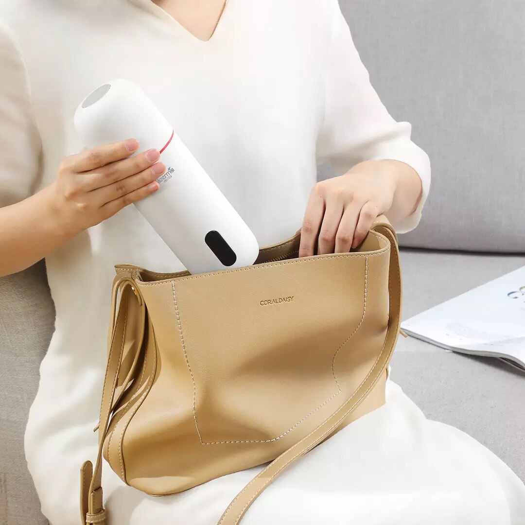 Taza de agua eléctrica portátil Xiaomi Mijia Deerma, 350ml, tazas termo con Control táctil, para deportes al aire libre, escuela, sello a prueba de fugas