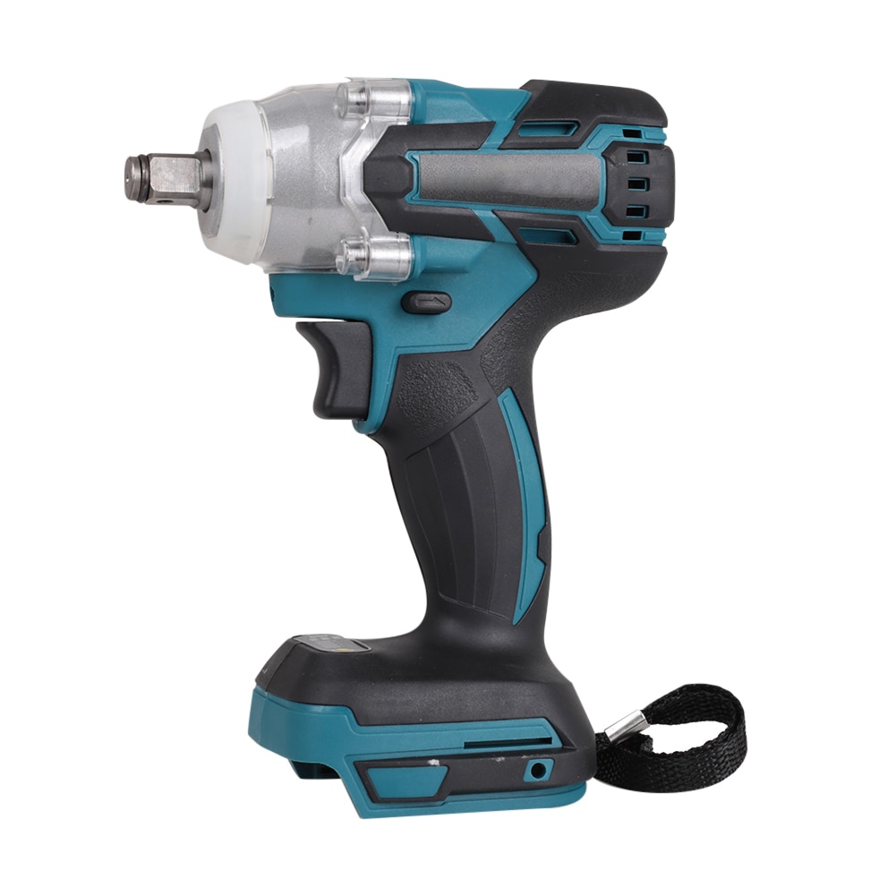 Electric Brushless Impact Wrench Rechargeable 1/2 Socket Wrench Power Tool Ribbon Battery Tungsten Steel Shaft 520NM Torque