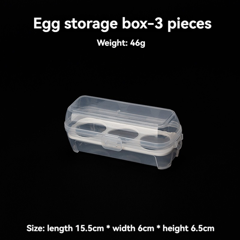 Caja de almacenamiento de huevos con tapa, refrigerador de cocina, caja de huevos, estante para gotas de huevos, organizador de huevos para nevera, bandeja para huevos de rejilla 3/4/8: Verde