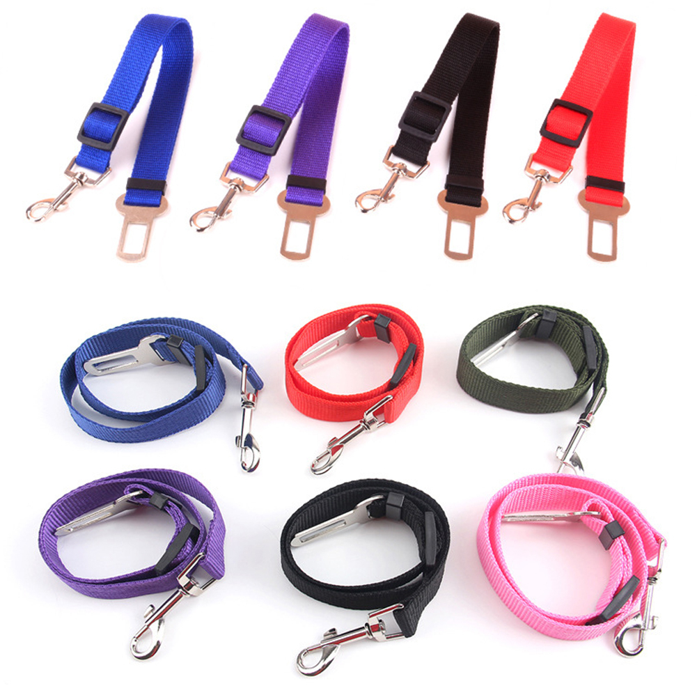 Verstelbare Pet Autogordel Puppy Kitten Voertuig Beveiliging Harness Leash Kat Hond Autogordel Reizen Tractie Riem Lood clip