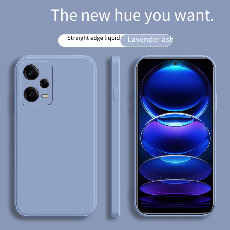 Square Frame Silicone Case For Xiaomi Redmi Note 12 Pro Plus Note12 4G 5G Coque Solid Color Soft Back Cover: aluminum / Gold