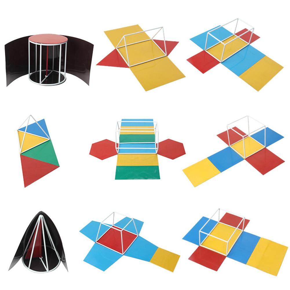 Magnetic Deployable Geometric Solid shapeCube Prism 3D Planar learning Comparison Math Toys for kids