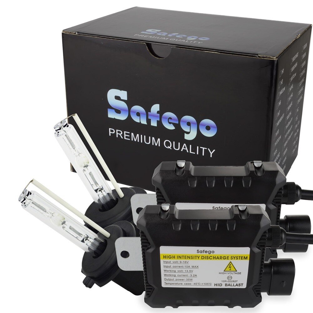 Safego motor car 35W Xenon HID kit headlight bulbs 6000K hid xenon kt H1 H3 H4 H7 H8 H9 H11 H13 9004 9005 9006 9007 880 H27 881