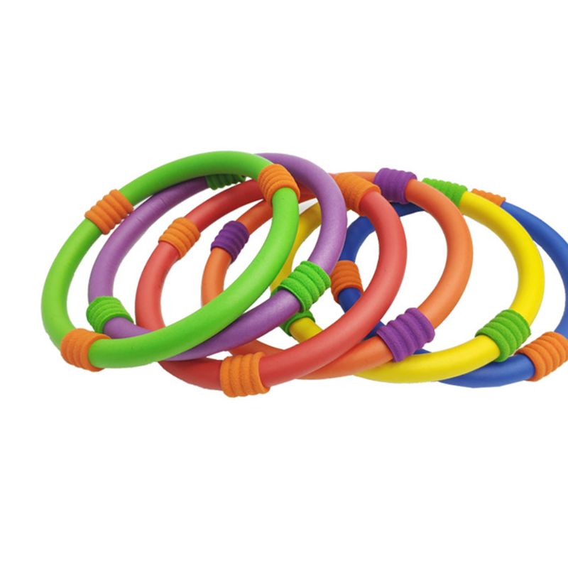 freundlicher Erwachsene Werfen Spiel einstellen mit 6 Ringe EVA Band Werfen draussen Spaß Puzzle Spielen Spielzeug
