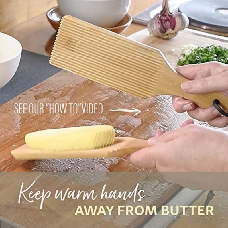 Noedels Houten Boter Tafel En Ijslolly Maken Authentieke Zelfgemaakte Pasta En Non-stick Boter Pasta Board Gnocchi Roller