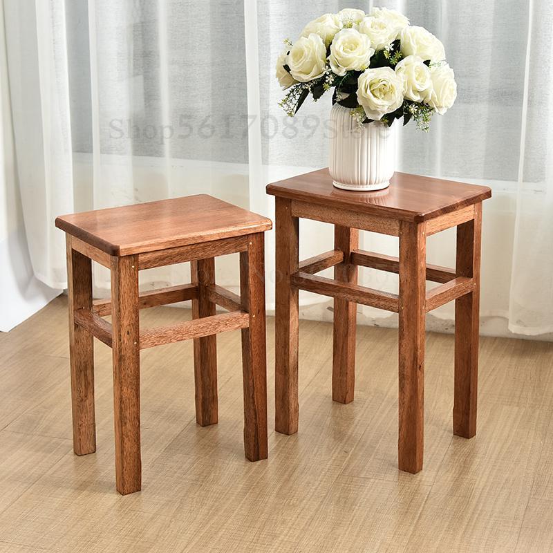Massief Houten Eettafel Bar Kruk Thuis Restaurant Kruk Eetkamerstoel Up Houten Kruk Hoge Versterking Board School Student Kruk