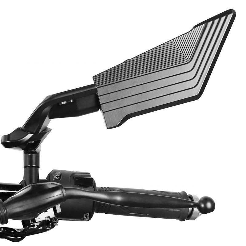 Motorfiets achteruitkijkspiegel vleugel aerodynamisch draaibaar aluminium motorfiets zijspiegels bredere kijkhoek voor Nmax 155 125K