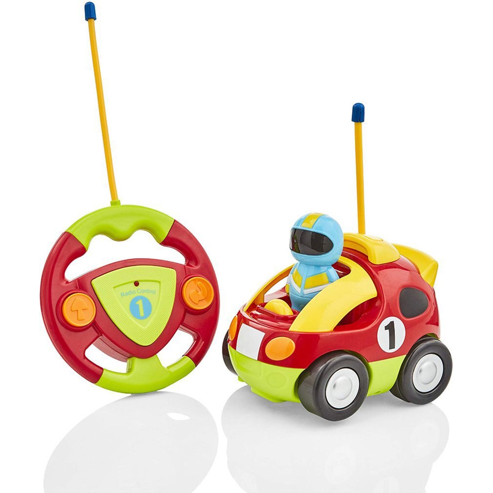 Rc Auto Met Muziek Lichten Cartoon Ras Elektrische Radio Afstandsbediening Auto Speelgoed Voor Baby Boy Peuters Kids & Kinderen: red