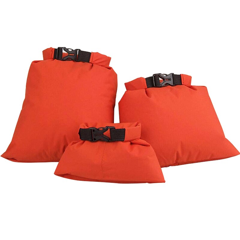 Small Size Light Weight Portable PVC Waterproof Bag Travel Storage Bag for Summer Travel Beach Drift Camping 3Pcs LDF668: Grey