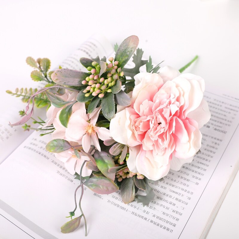 1 pieces Flower head diameter 9.5cm Artificial bouquet Home decoration accessories Wedding Year Candy box Flower arrangement