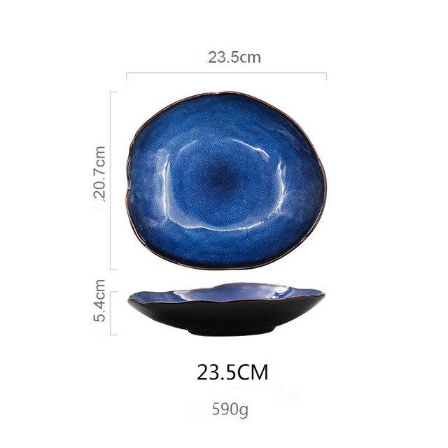 Criatividade nordic cerâmica prato prato de comida casa cerâmica irregular prato salada prato louça frutas decoração da cozinha: C
