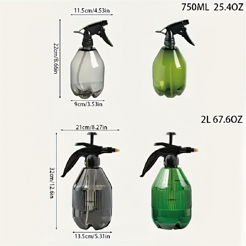 Einstellbare Düse, feiner Nebel, Hand-Sprühflasche, 1 Stück – Oberpumpen-Druckpflanzen-Gießkanne für Gartenarbeit Ich bin Innen- und Außenbereich, ho