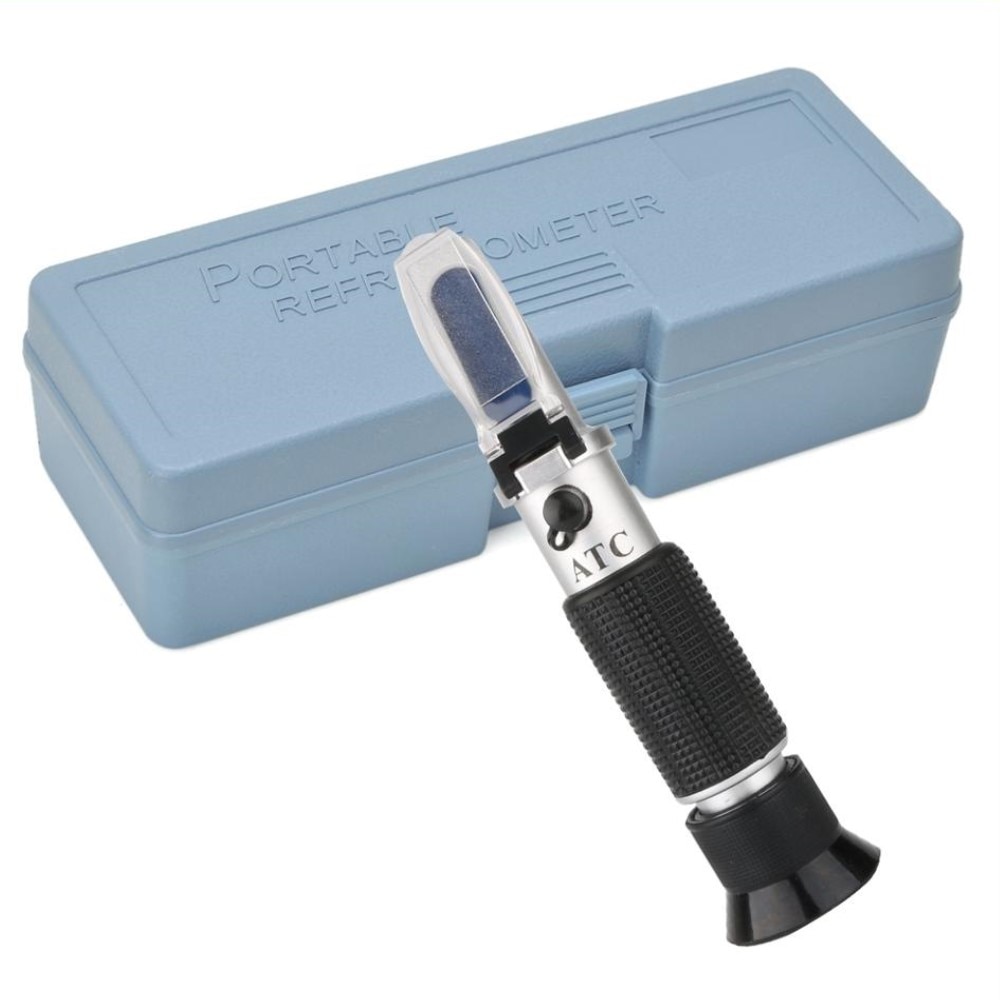 RZ Handheld Refractometer Brix 0~32% ATC Meter For Milk Juice Sugar Densitometer Refractometer Handheld Tool Test Refractometer