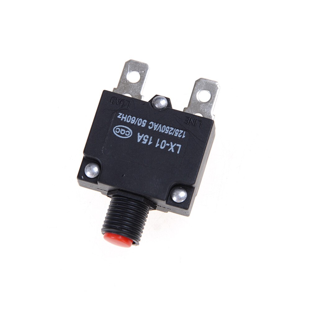 1pc Thermal Switch Circuit Breaker Overload Protector 15A Overload Switch 125/250V AC