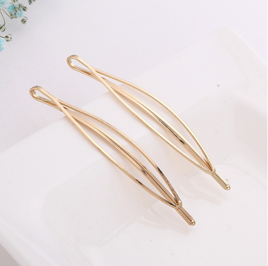 5 pinzas para el cabello de Color dorado, horquillas onduladas a la , pasadores de Metal, Clip BB Invisible, horquillas onduladas, accesorios para el cabello: Gris oscuro