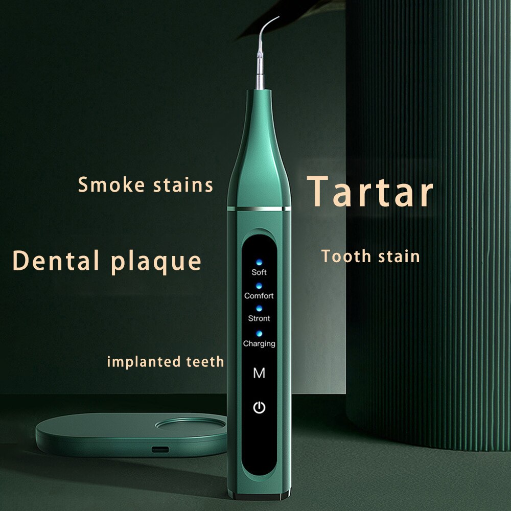 Home Ultrasonic Calculus Remover Portable Electric Dental Scaler Tooth Tartar Plaque Sonic Smoke Stains Teeth White Touch Screen