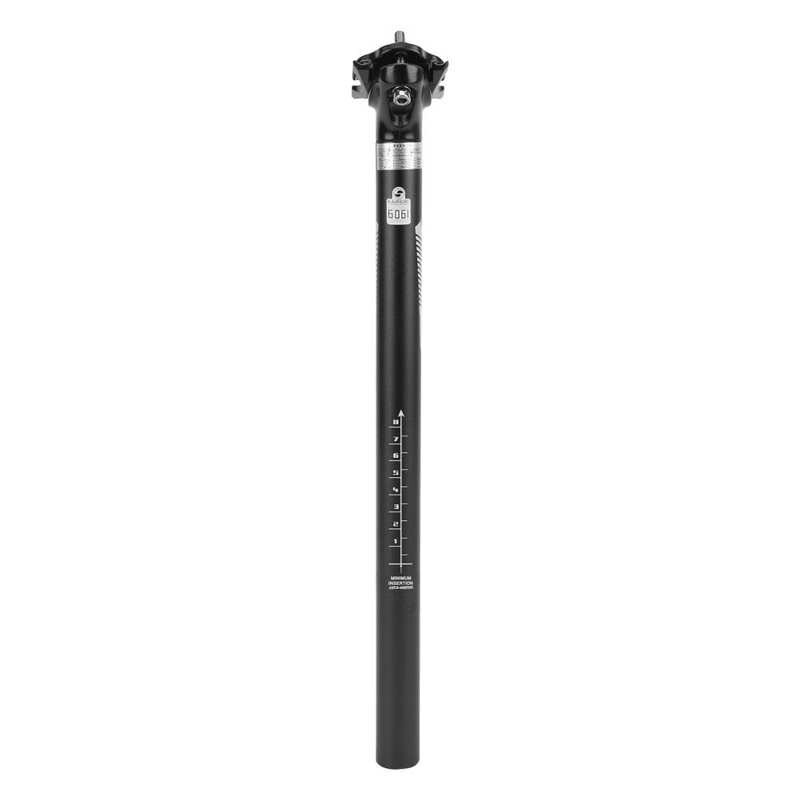 Fiets Zadelpen 27.2/30.9/31.6Mm Mountainbike Zadelpen Fiets Verstelbare Aluminium Zadel Post 400Mm zitbuis: 27.2mm Black