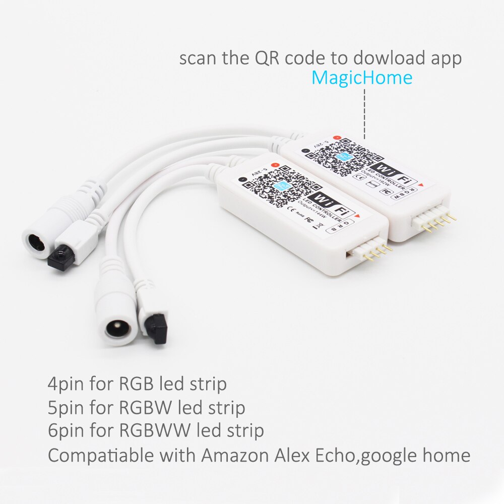 Wifi LED Controller RGB RGBW RGBWW DC 5V 12V 24V Bluetooth Wireless IR RF Remote 12V Music Mini Controller for LED Strip Light