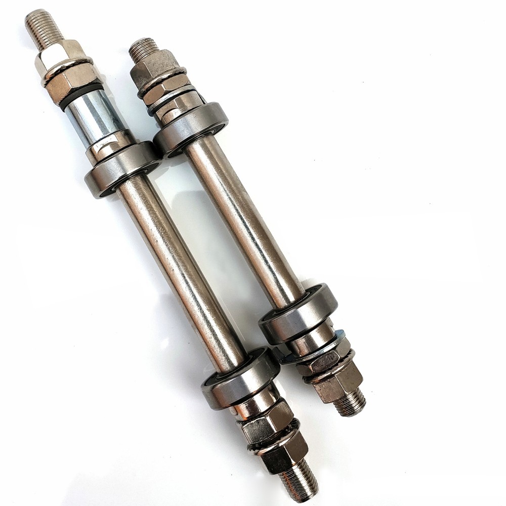 1 Pcs Bicycle Wheel Hub Front Wheel Rear Axle Mountain Bike Solid Axle Front And Rear Axle Bicycle Repair Parts