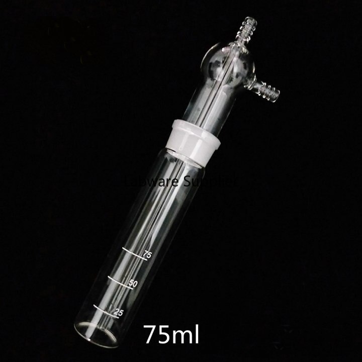 Verdicken Glas 75ml Auswirkungen Absorber flasche, Auftreffen Gas Probenehmer, Spezialisiert schwefelsäure nebel probenahme flasche