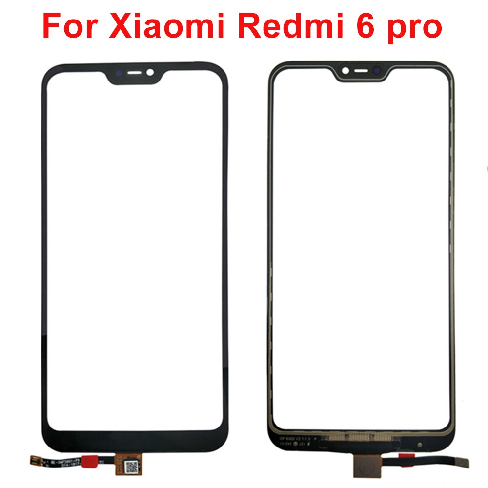 Touchscreen da 5.84 "per Xiaomi Redmi 6 Pro / Mi A2 Lite Touch Screen cavo flessibile vetro esterno 6 Pro Touch Screen sostituisci