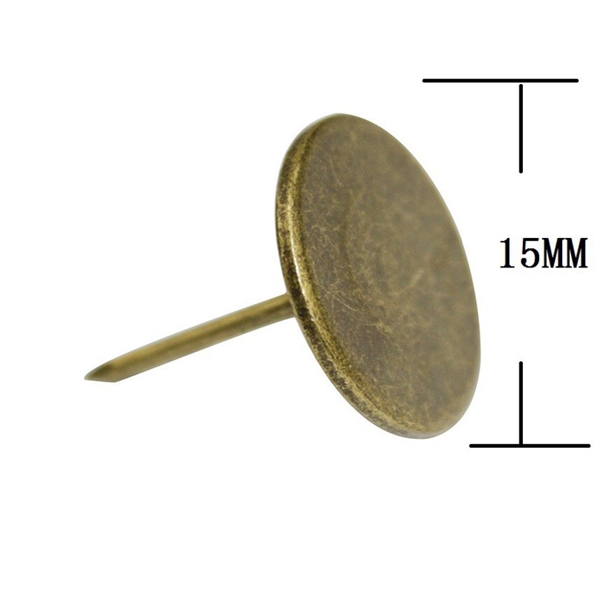 30 Uds. De clavos antiguos de hierro para tapicería de muebles, tachuelas, chinchetas, accesorios de decoración