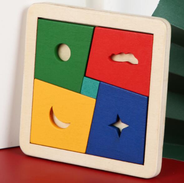 Iq Houten Brain Teaser Tangram Puzzel Educatief Spel Voor Kinderen