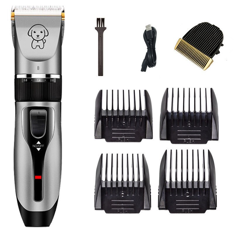 Dog Clipper Dog Grooming Clipper Electric Pets Hair Trimmers Shaver Shears for Dogs and Cats Dog Grooming Kit: 13