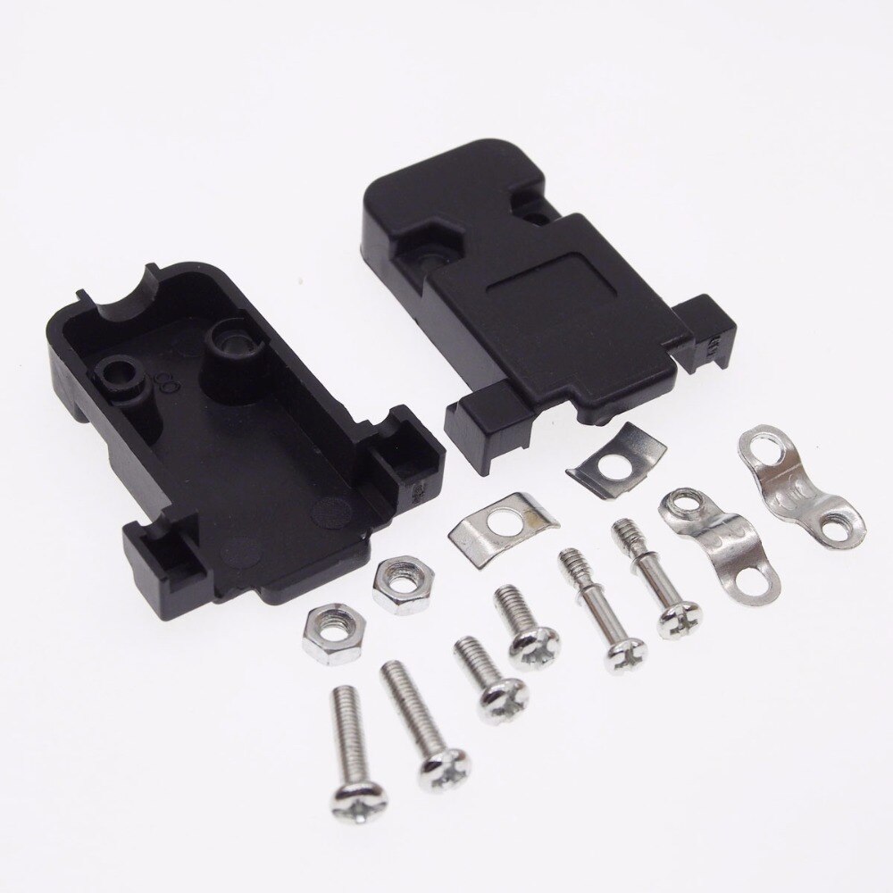 Carcasa de plástico con conector DB9, VGA, RS232, sin tornillos,