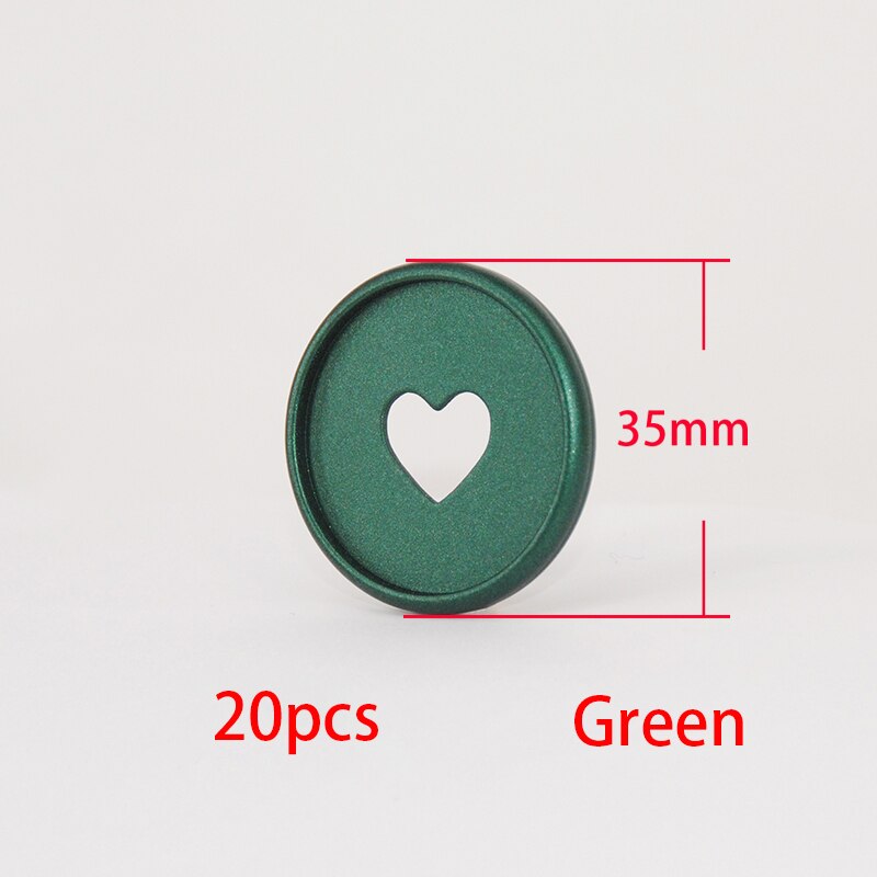 Discos de encuadernación con forma de seta para cuaderno, anillas Para encuadernar, hojas sueltas, suministros escolares, 35mm, 20 unidades: Green-20pcs