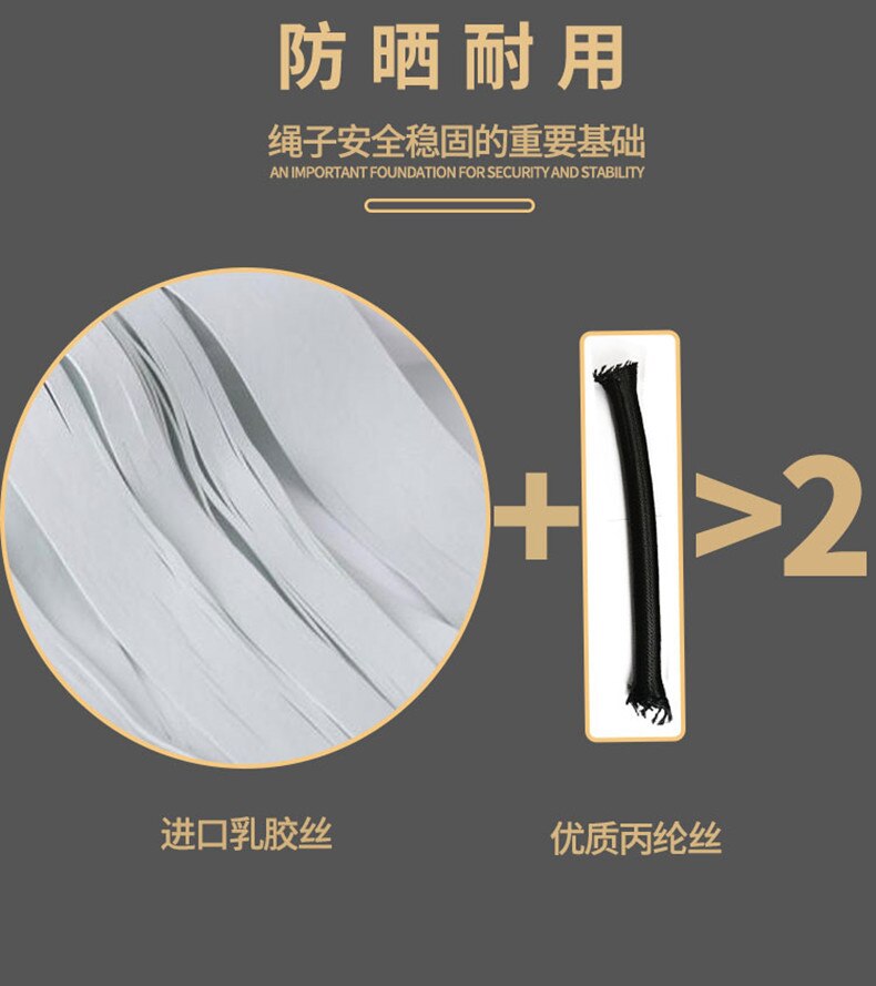 Heavy Duty Elastic Bungee Cord Strap Stretch Latex Thread Rope 3mm 5mm 7mm For Attaching to BCD Regulator Octopus Holder