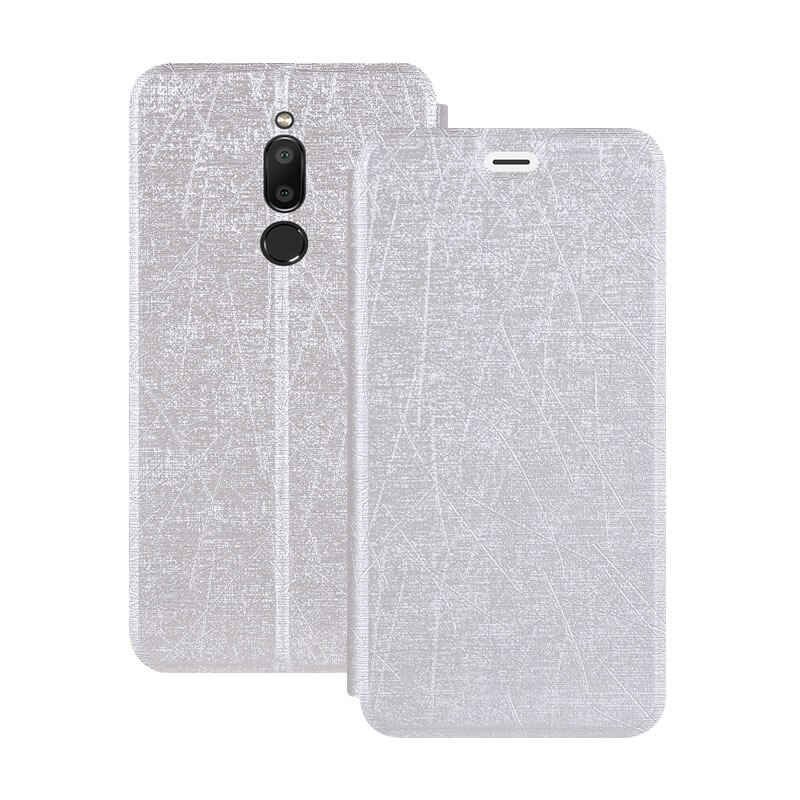 Para meizu M6T funda global funda delgada de cuero PU soporte de TPU suave funda con tapa para meizu MX6 M6 Note M6S funda para meizu 16xs: For Meizu MX6 / Blanco