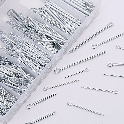 555 Pcs Heavy Duty Verzinkt Splitpen Assortiment Kit 6 Soorten Split-Cotter Bevestiging Pins Set met Doos