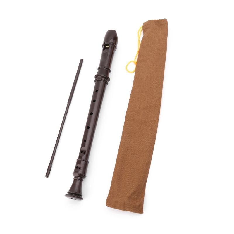 Black ABS Germany Type 8 Hole Soprano Recorder Lon... – Vicedeal