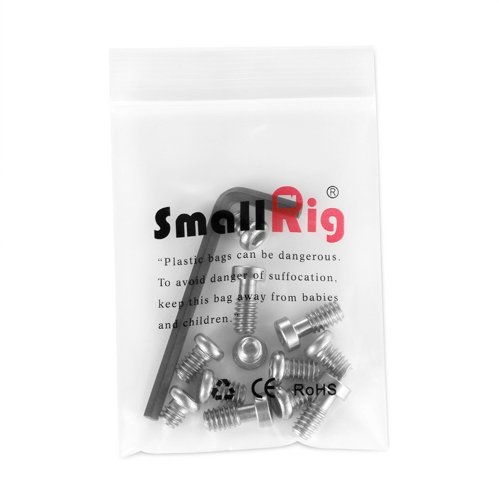 Smallrig conjunto de parafuso para câmera, parafuso sextavado com 1/4 unidades para câmera acessório de substituição-1713
