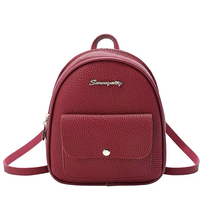 Mini Rucksack Frauen PU Leder Schulter Tasche Für Teenager Mädchen freundlicher Multi-Funktion Bagpack Schule Rucksack