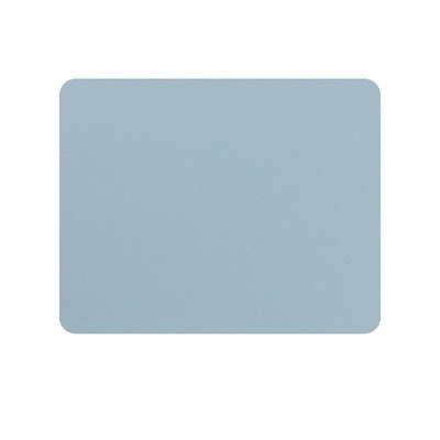 Muismat Leuke Mat Voor Muis 21X26Cm Mat Voor Muizen Kawaii Pu Leer Waterdicht Cup Matten deskpad Meisjes: Blauw