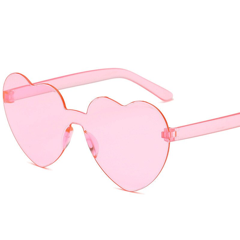Love heart solbriller kvinder sød sexet retro cat eye vintage billige solbriller rød kvindelige chaufførbriller: Lyserød