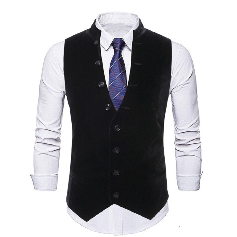 Vest Voor Mannen Bruiloft Vest Mannen Heren Vesten Gentleman Sociale Heren Vest Party Gilet Vierkante