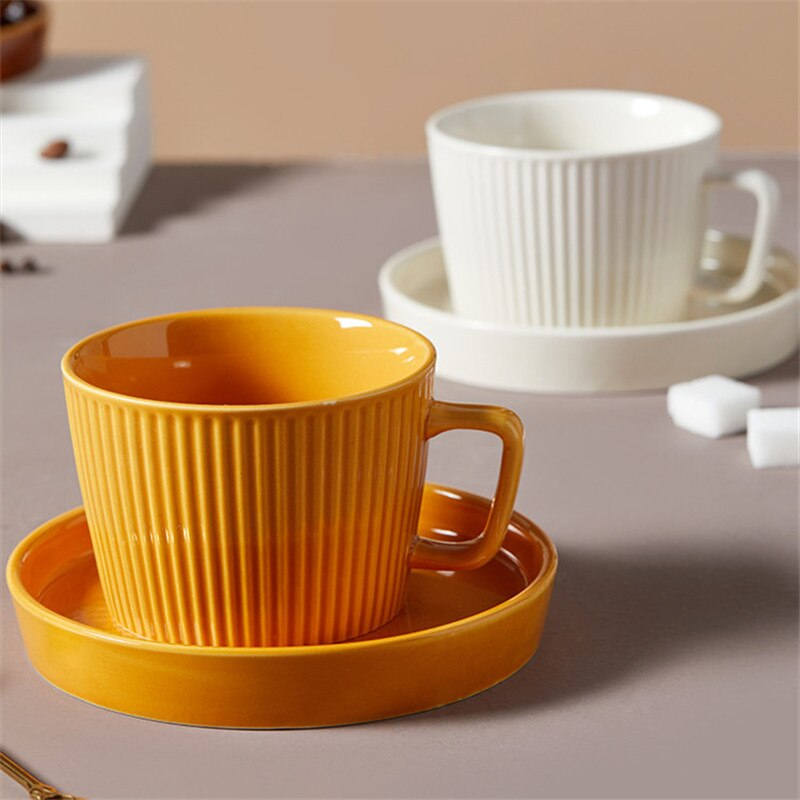 Tasse à thé en grès jaune 40cl - Billie | Fabrique de Styles