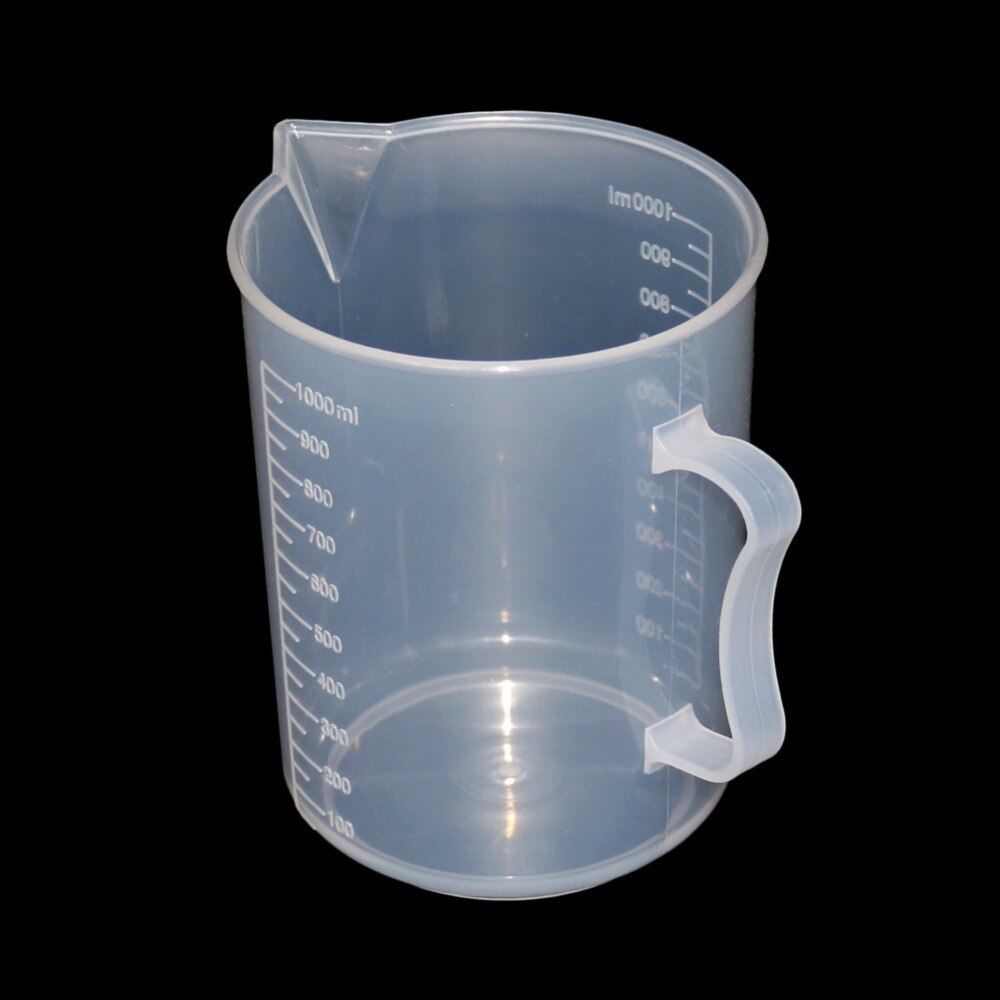 1 Pcs Plastic Maatbeker Afgestudeerd Maatcilinder Gereedschap Keuken Chemie Laboratorium Accessoires 250/500/1000/2000 Ml