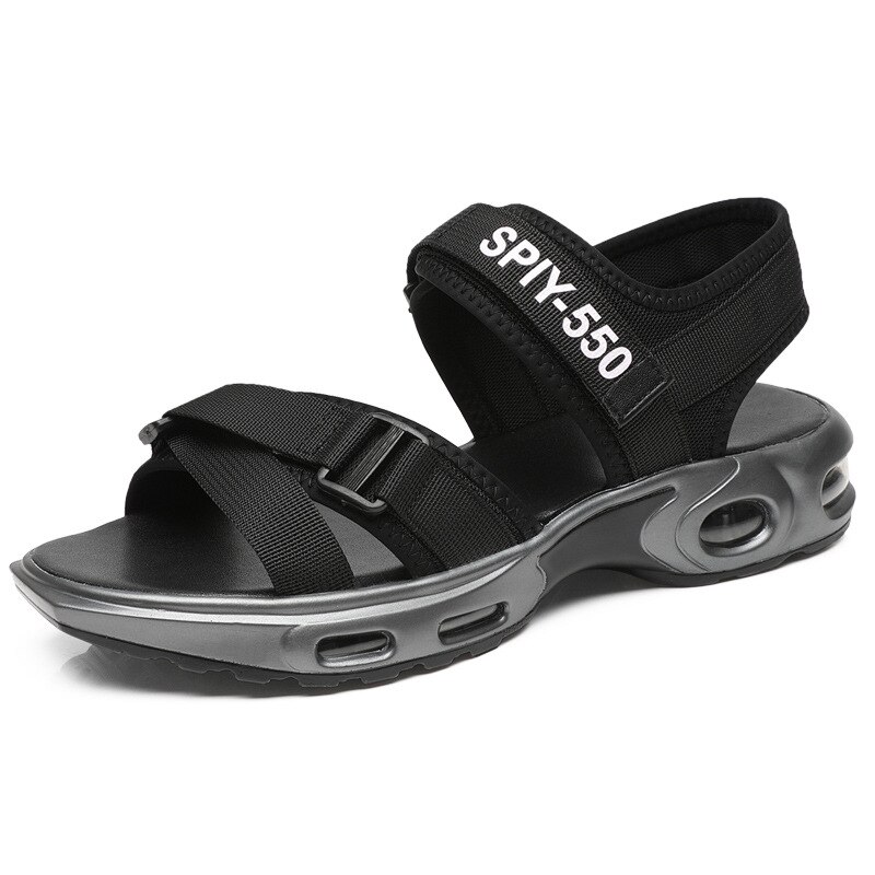 Sandaler med dubbla band för man luftkudde skor för sommaren spänne sandaler slitstarka halkfria sandaler killar  zy480