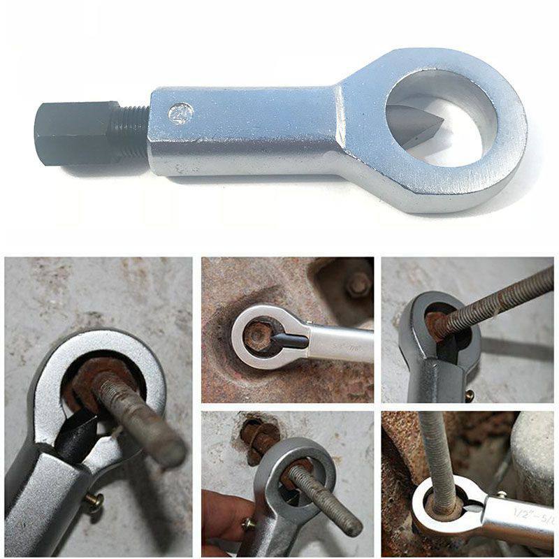 1Pc Nut Separator for Remover Rusty Bolt Nut SlidingTooth Nut Splitter Manual PressureSpanner Remove Cutter Repair Tool Clamps