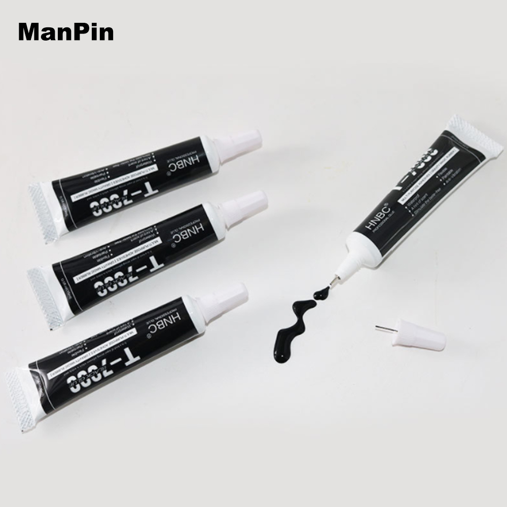 15ml t7000 schwarze klebestellen für lcd-bildschirmrückseite, akkuabdeckung, blende, rahmen, verzogene kanten, klebstoff, metall, diy-werkzeuge für tablets und mobiltelefone
