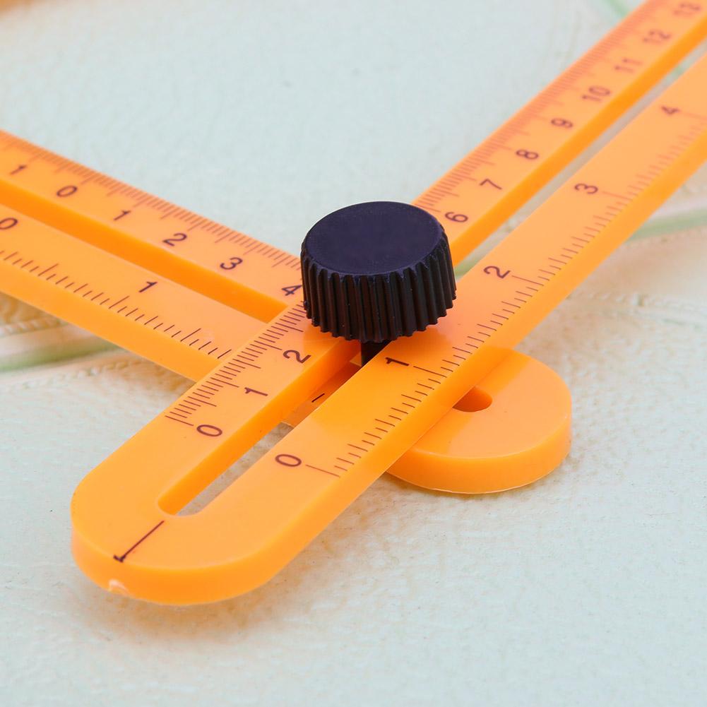 Multi Angle Ruler Template 4 Folding Angle Measuring Tool Instrument Brick Tile Wood Corner Products Foldable Ruler Protractor