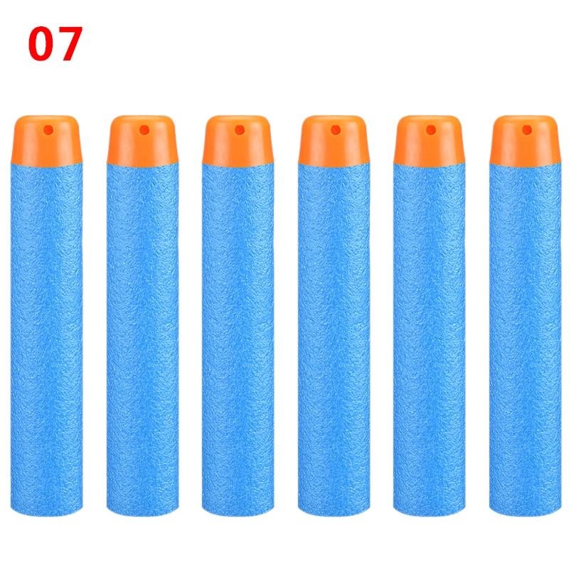 10pcs/bag Soft Hollow Hole Head Refill Darts Toy Gun supply for Christmas Birthday Kid Children TSLM1: Sky Blue