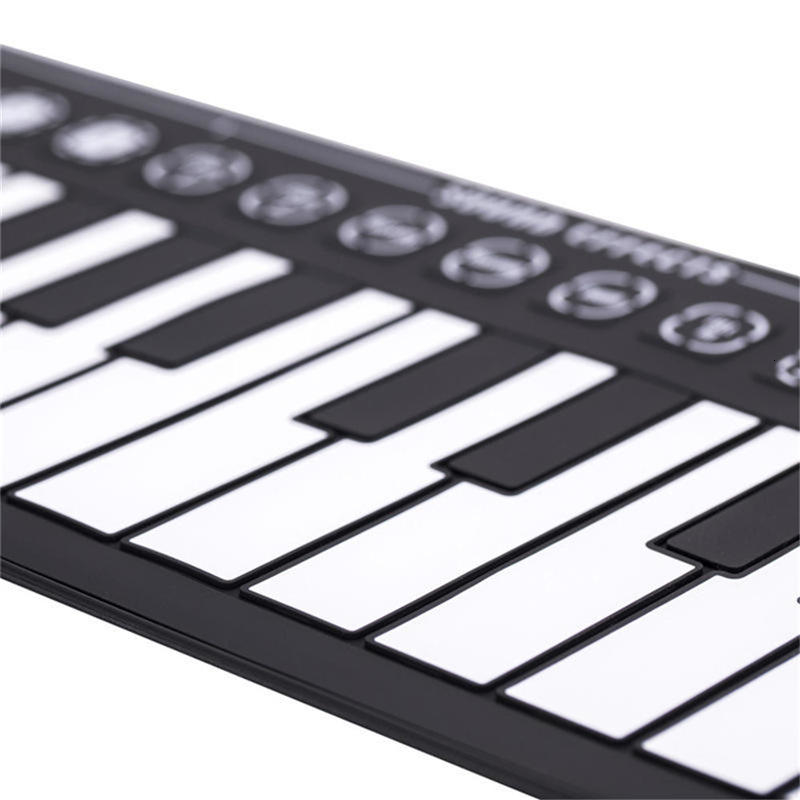 Stil bærbar 49 tangenter fleksibel silikone roll up piano folde elektronisk keyboard genopladeligt elektronisk klaver til børn